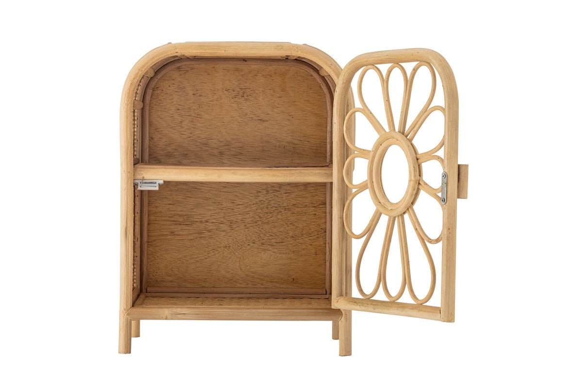 Luxusbetten24 Ubud Kinder-Kommode Blumenform Aus Natürlichem Rattan Natur
