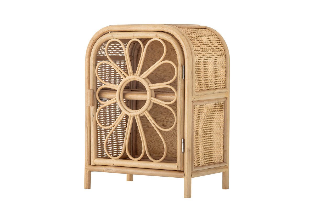 Luxusbetten24 Ubud Kinder-Kommode Blumenform Aus Natürlichem Rattan Natur