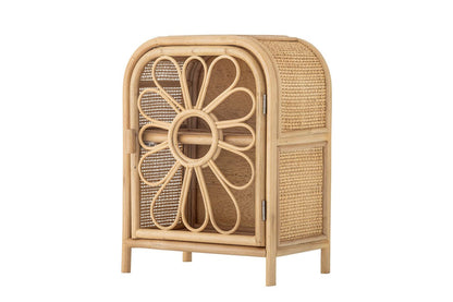 Luxusbetten24 Ubud Kinder-Kommode Blumenform Aus Natürlichem Rattan Natur