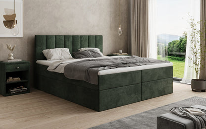 Luxusbetten24 Sofia Boxspringbett Cord mit Stauraum