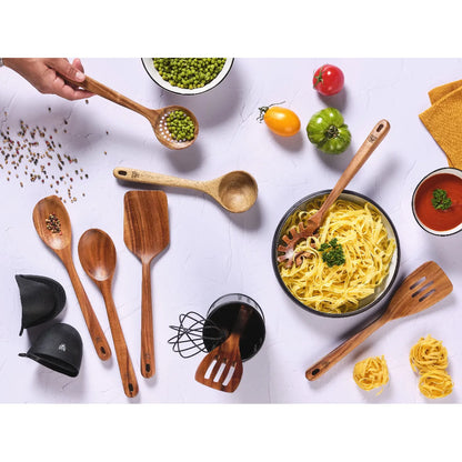 Set d'Ustensiles de Cuisine Bois SKOV Bjorn 12 Pièces MKR00014547170