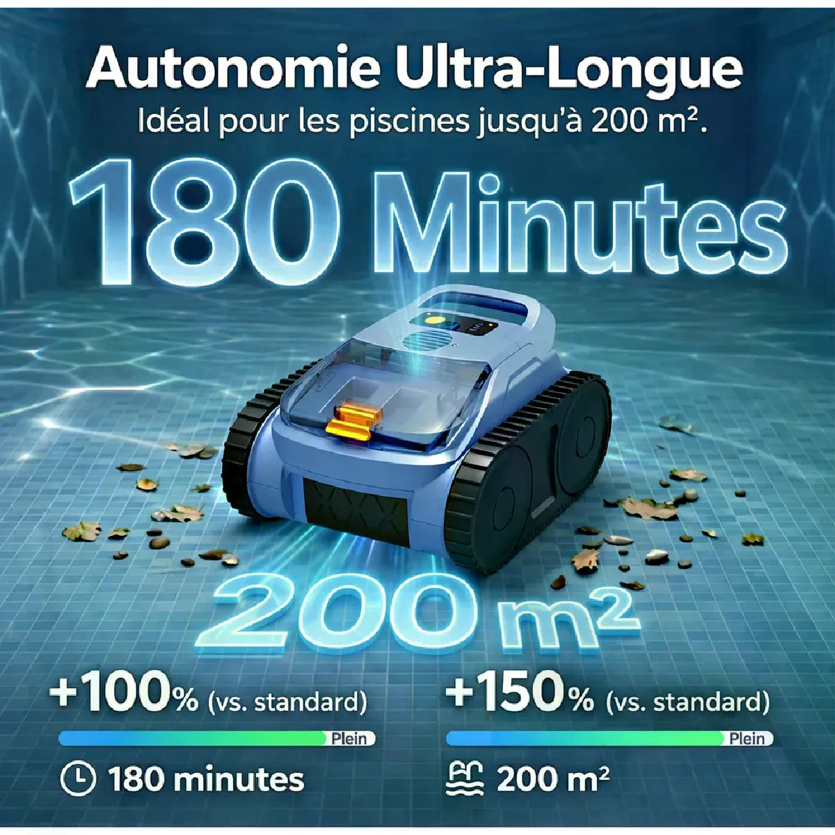 Robot Piscine Seauto Sans Fil MKR00015320976