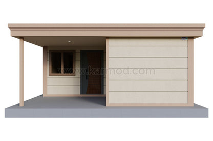 Karmod Casa Container 42 m² con Balcone e Parapetto