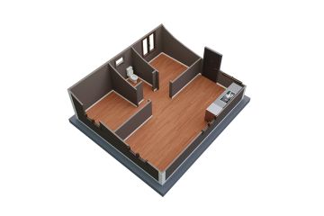 Karmod Cradle Roofed 42 M² Modular Container Home