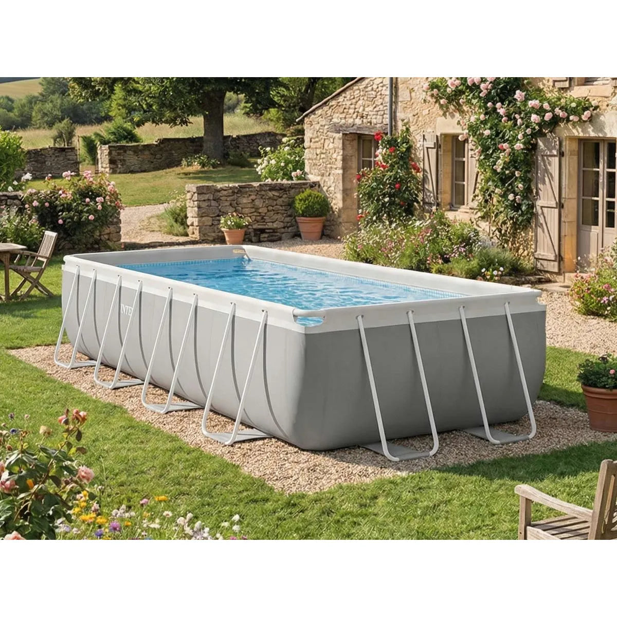 Intex Prism Frame Piscina Rectangular PVC 4,88x2,44x1,07 m