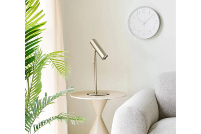 Wanduhr Osmirea – Leise mit Silberoptik Modern