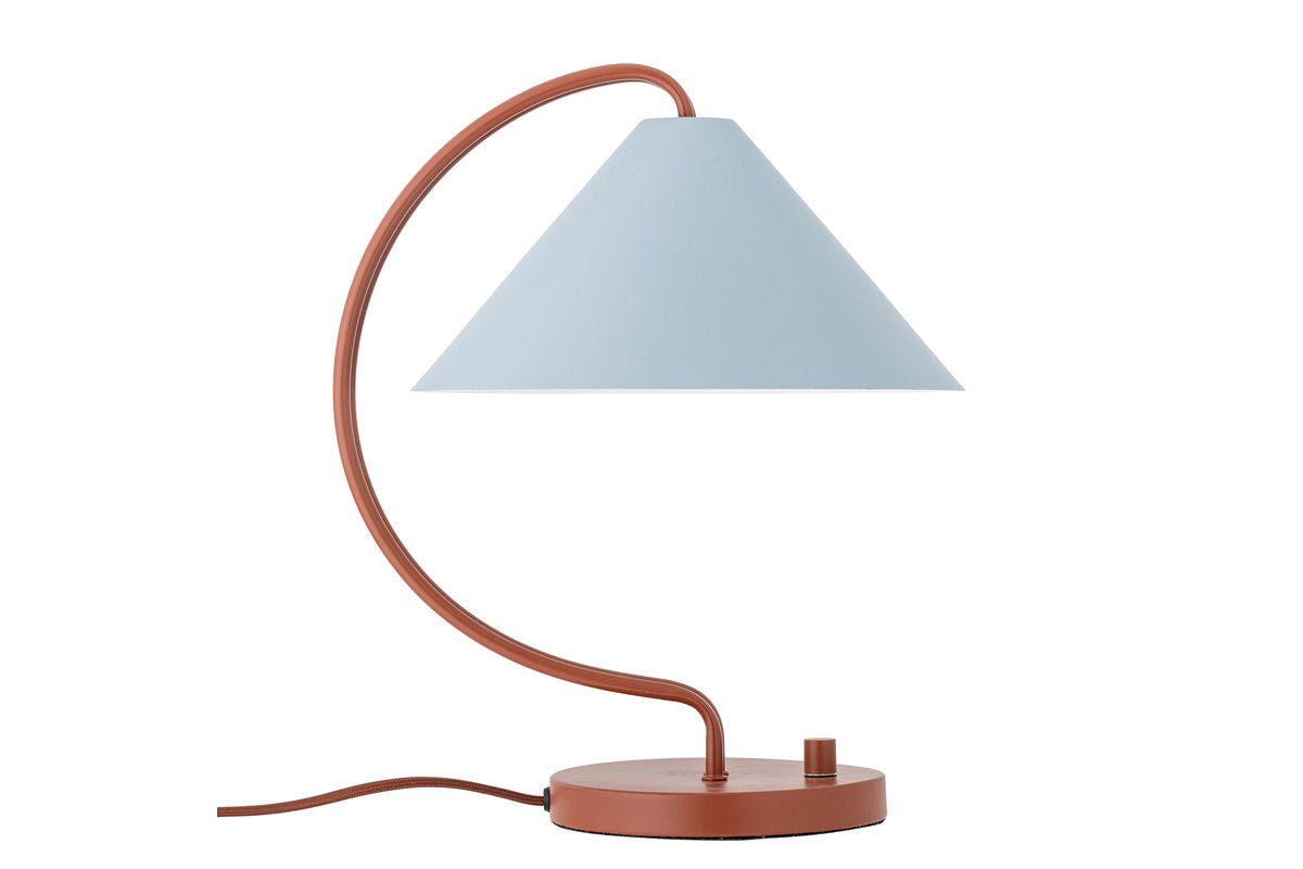 Luxusbetten24 Yanava Tischlampe Blau/Braun Wohnzimmer Stil Moderne Dekorativ