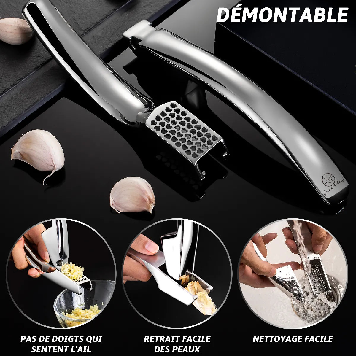 Presse-Ail Inox Édition Cœur Gourmet Easy Inox MKR00013375917