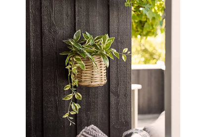 Garten Pflanzkorb Myrora – aus Kubu‑Rattan zum Hängen