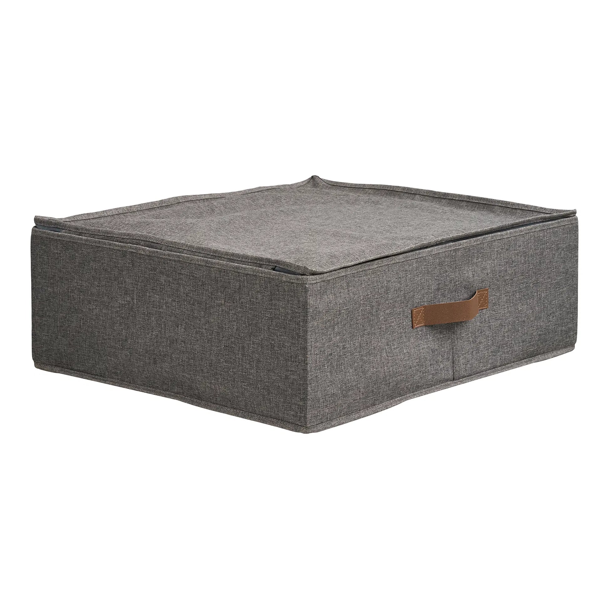Luxusbetten24 Skandira Organizer mit Deckel, Grauer Farbe Design
