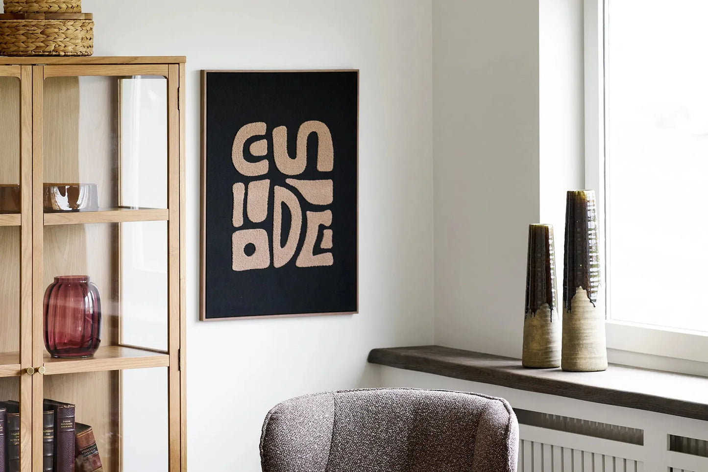Luxusbetten24 Jorvane Keramikvase, edel, braun, klein, dekorativ, Wohnzimmer