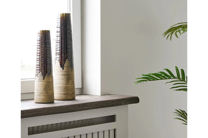 Luxusbetten24 Jorvane Keramikvase, edel, braun, klein, dekorativ, Wohnzimmer