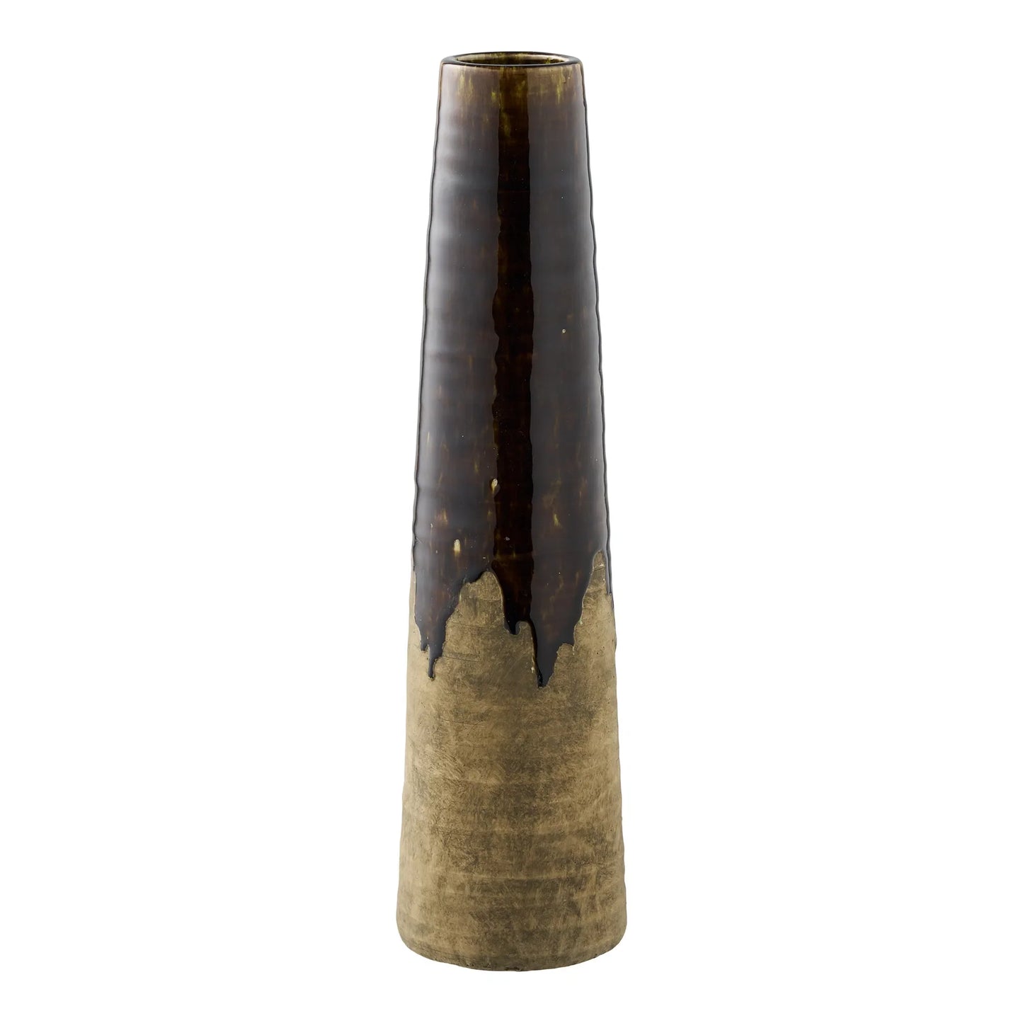 Luxusbetten24 Jorvane Keramikvase, edel, braun, klein, dekorativ, Wohnzimmer