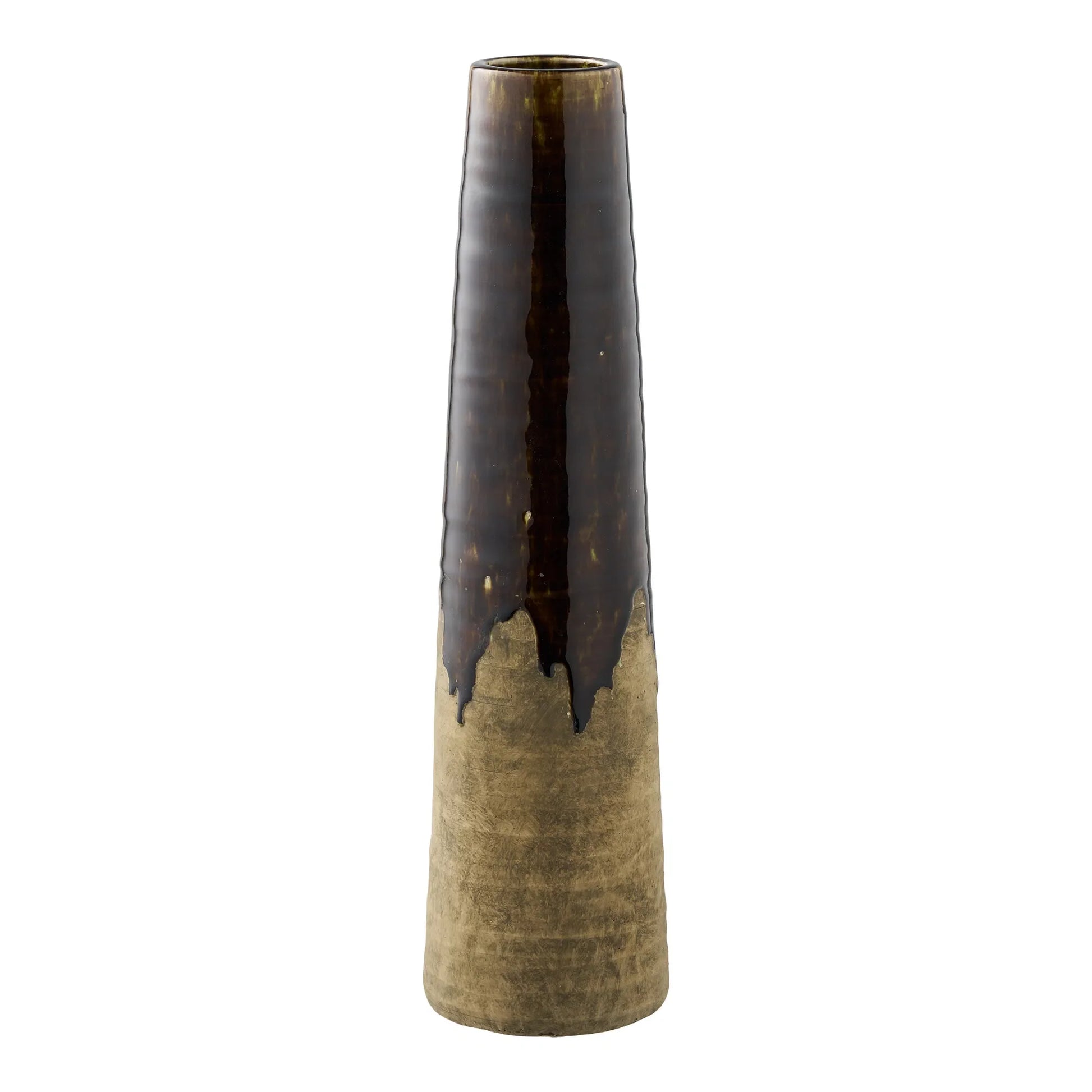 Luxusbetten24 Jorvane Keramikvase, edel, braun, klein, dekorativ, Wohnzimmer