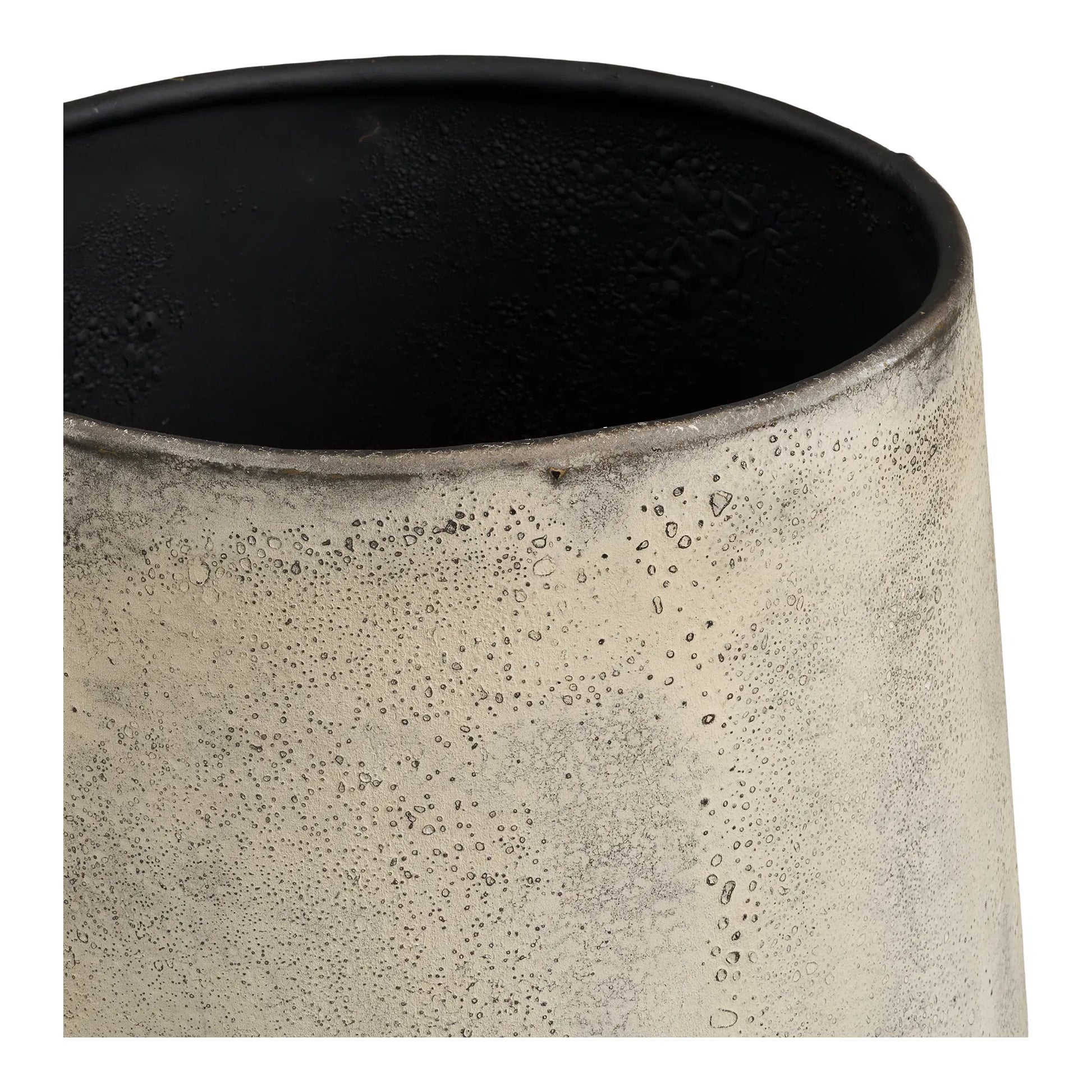 Luxusbetten24 Narvella Vase – Metall in antiker Beigeoptik (2er‑Set)