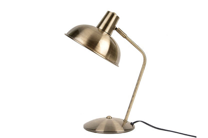 Oldschool Tischlampe – Gold Gebürstet, Klassischer Stil für Wohnzimmer