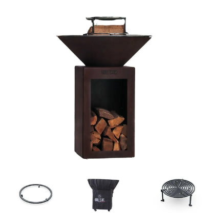Grill chic Brasero de jardin - Marron