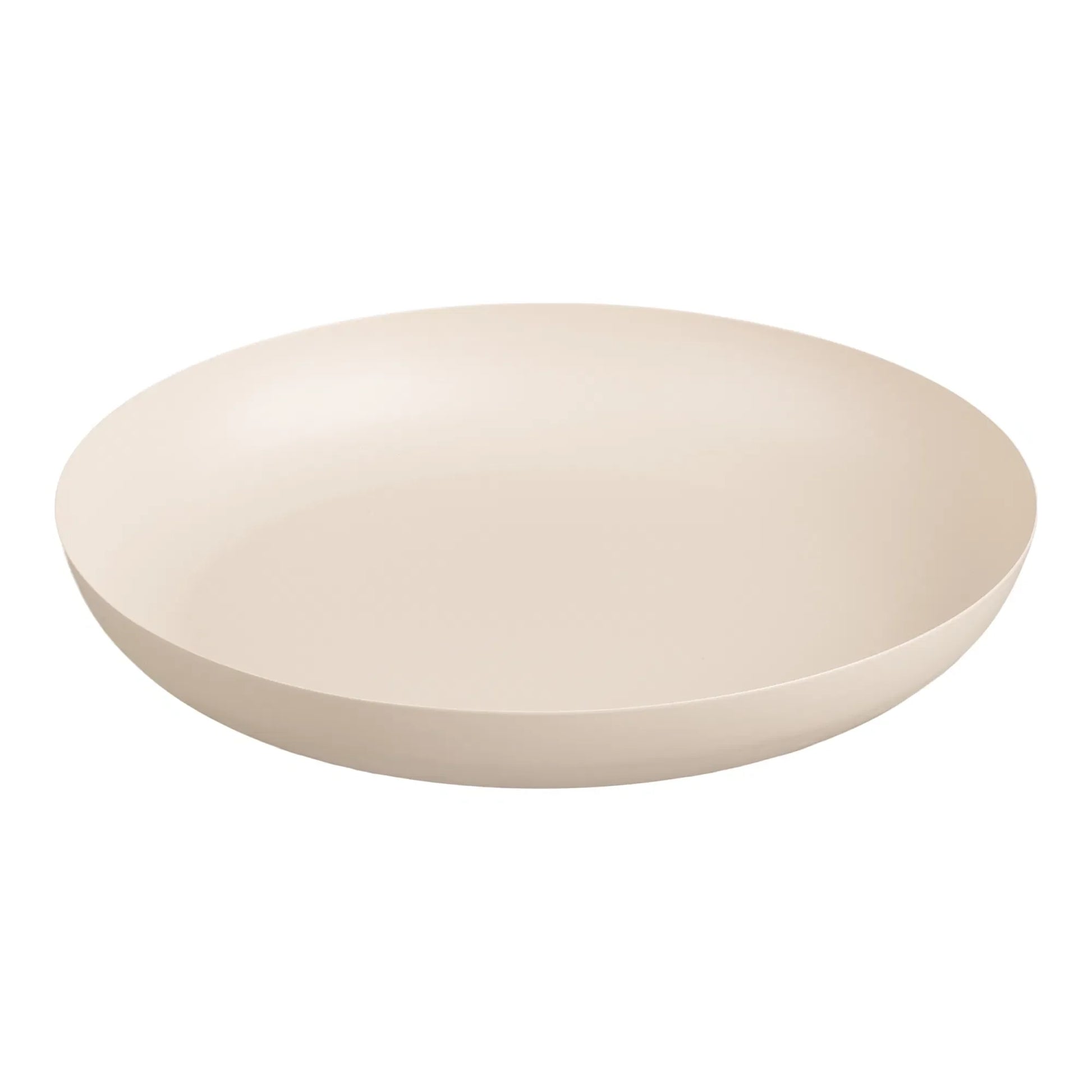 Luxuriöse Servierplatte Eirvella aus Metall, Beige, für Stilvolle Anlässe