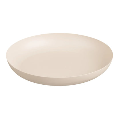 Luxuriöse Servierplatte Eirvella aus Metall, Beige, für Stilvolle Anlässe