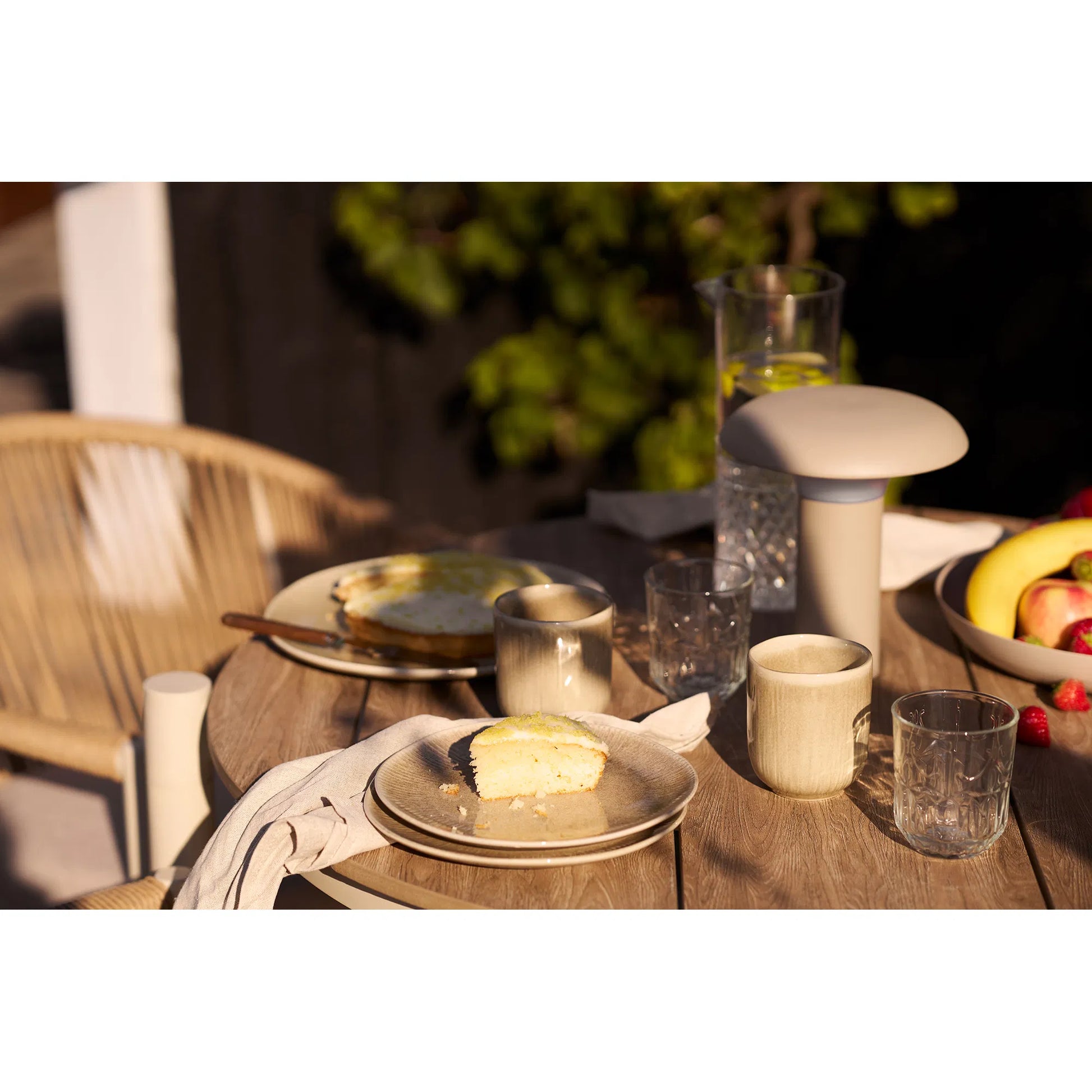 Luxusbetten24 Haviona Teller Set 4er Stück Beige Steingut