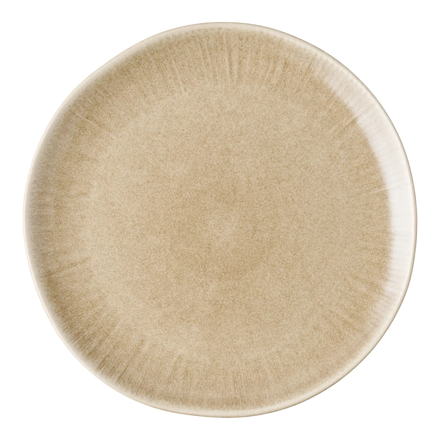 Teller Keldira – aus Steingut gefertigt in beige (4er Set)