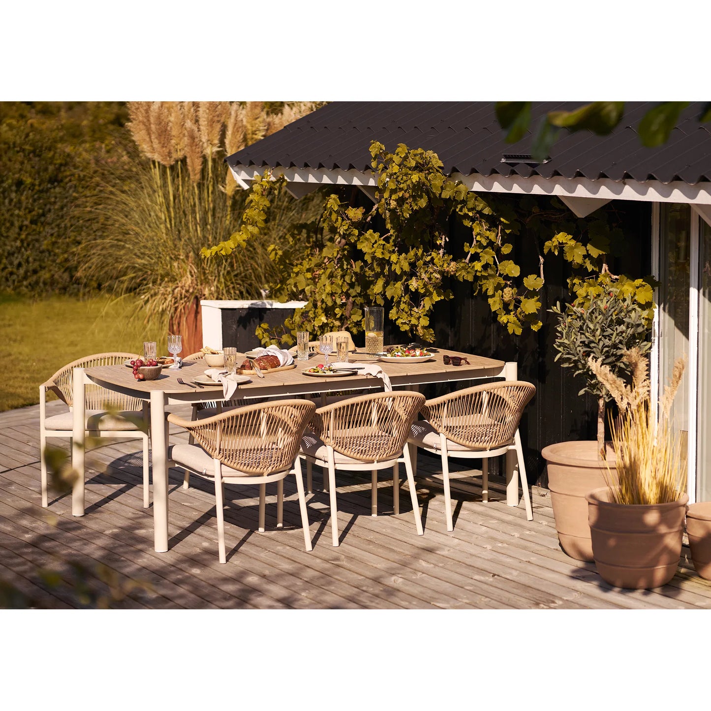 Teller Keldira – aus Steingut gefertigt in beige (4er Set)