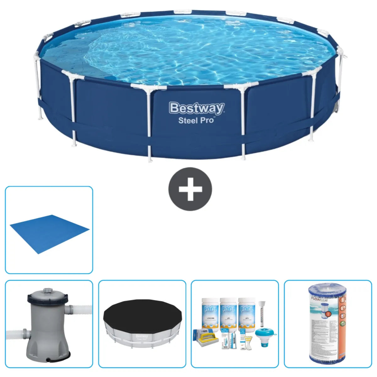 Piscine Tubulaire Ronde Bestway Steel Pro MKR00011655892