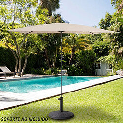 Aktive Parasol Rectangular UV30 Crema 200×125 cm