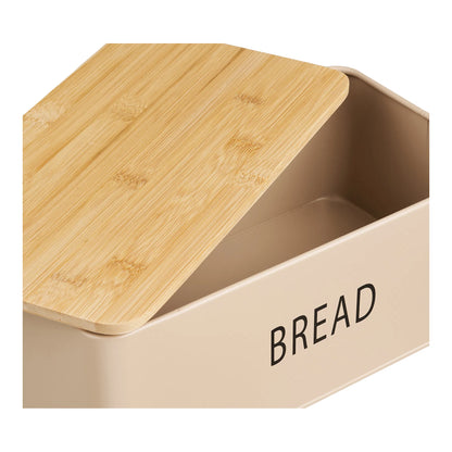 Brotbox Jorvella aus Metall mit Bambusdeckel 4er Set
