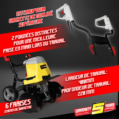 Motobineuse Électrique Gardeo GMTBE1506W MKR00002853203