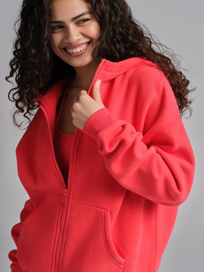 Comfrt Basic Crop Zip Hoodie CloudTouch