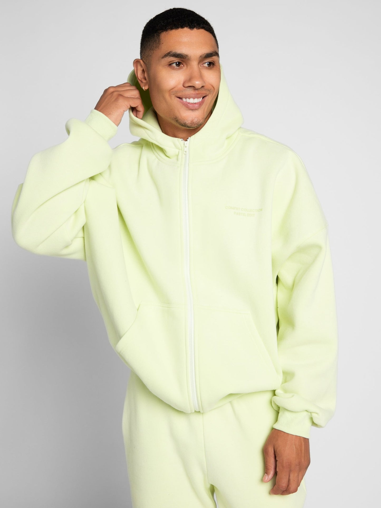 Comfrt Pastel Zip Hoodie CloudTouch Fleece
