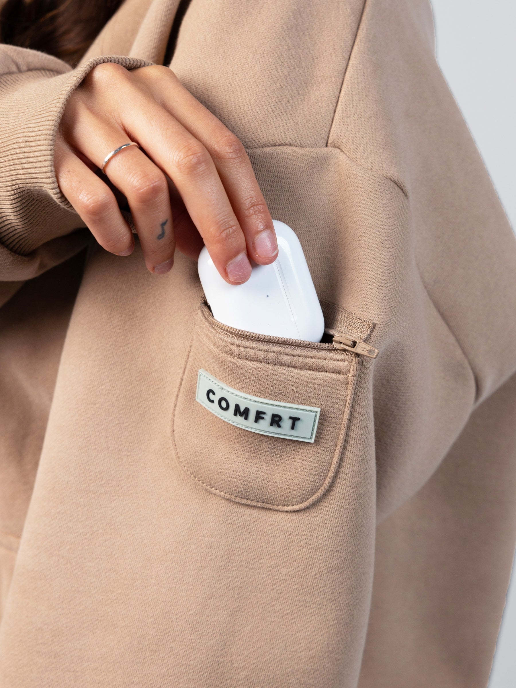 Comfrt Travel Essentials Zip Hoodie