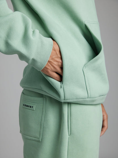 Comfrt Airplane Mode Travel Hoodie mit integrierter Augenmaske