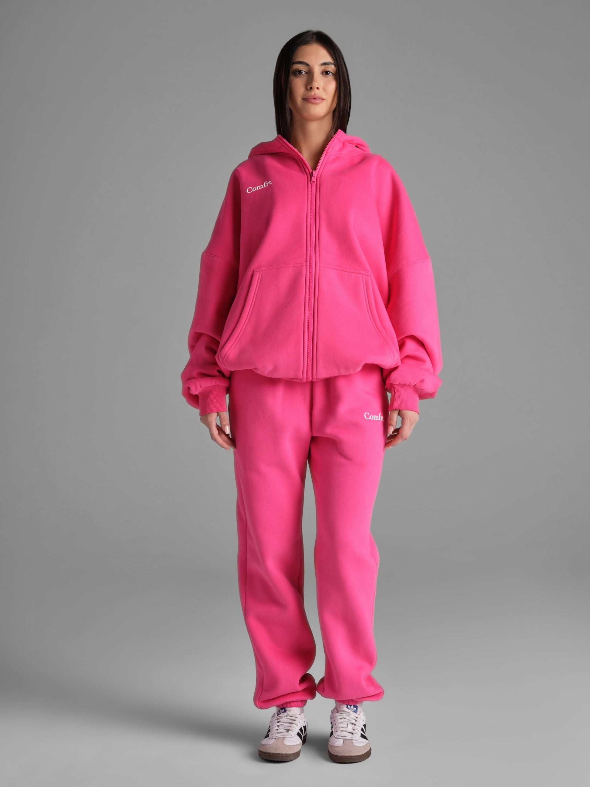 Comfrt Cloud Zip Hoodie Oversized Unisex Cotton Comfort