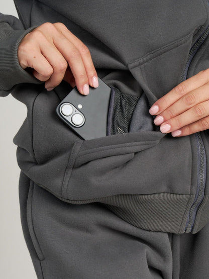 Comfrt Travel Essentials Zip Hoodie