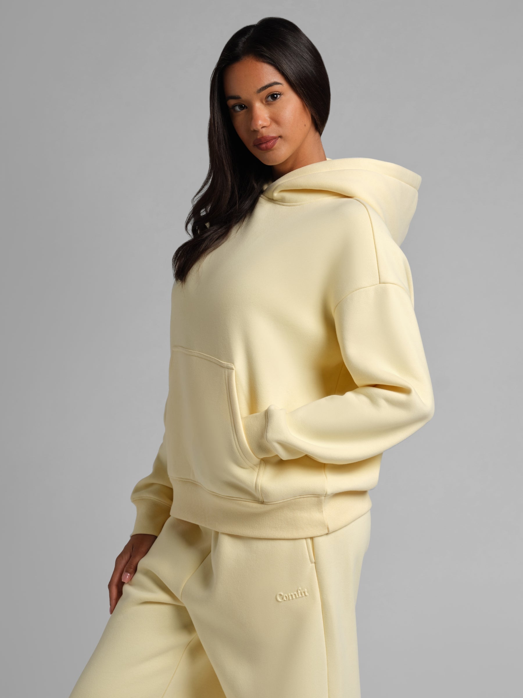 Comfrt Basic Crop Hoodie Super Soft Baumwolle Unisex