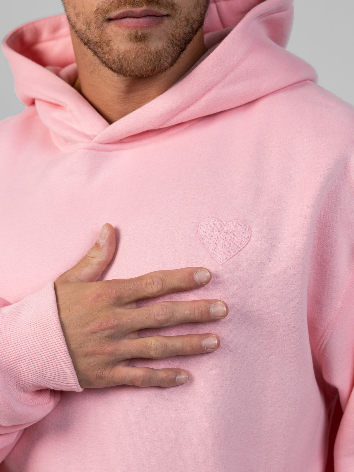 Comfrt Love Hoodie Unisex Baumwoll-Polyester Herz-Print Mehrfarbig Komfort