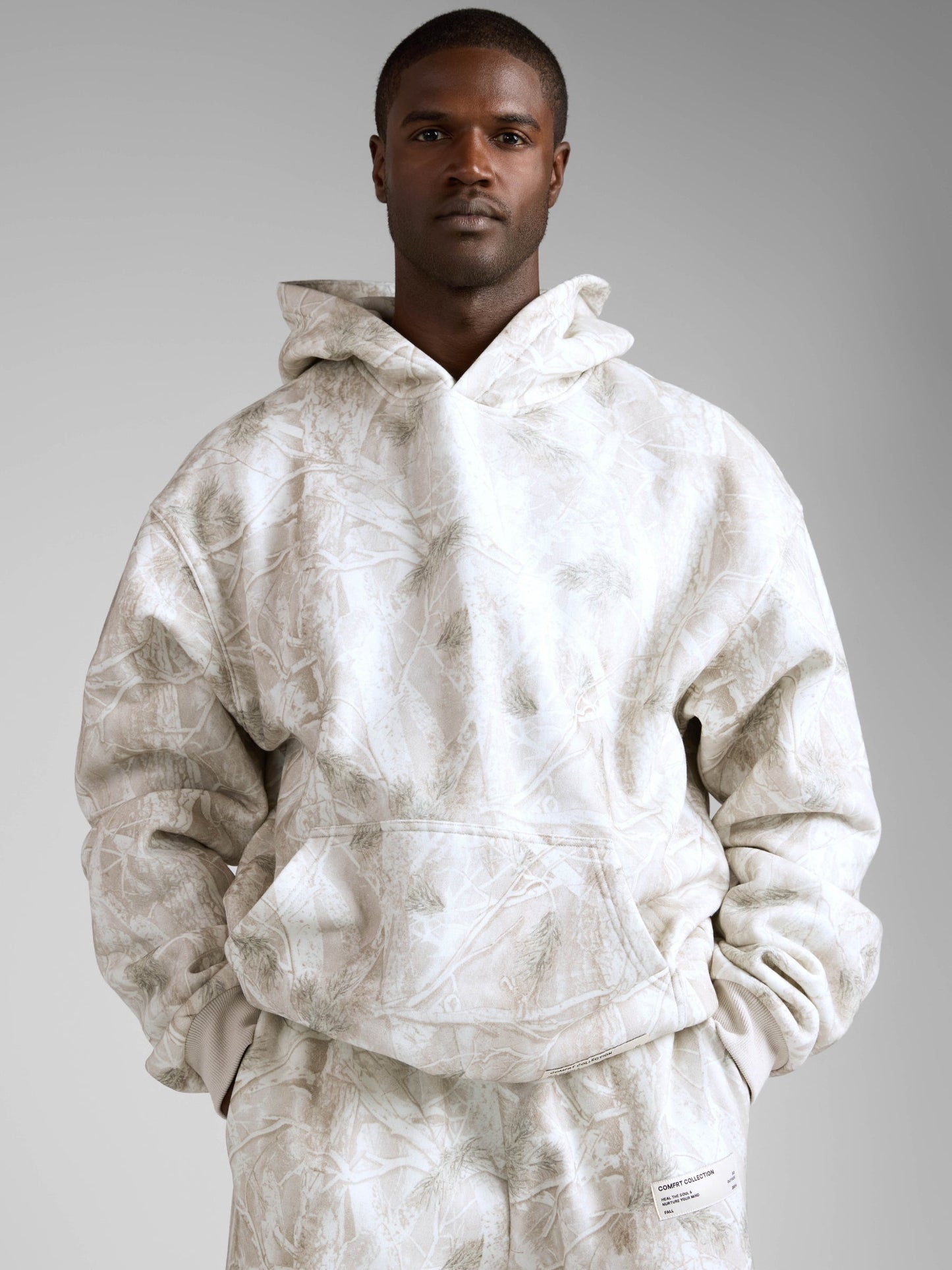 Comfrt Camo Kapuzenpullover Schweres Weiches Camouflage Design Unisex