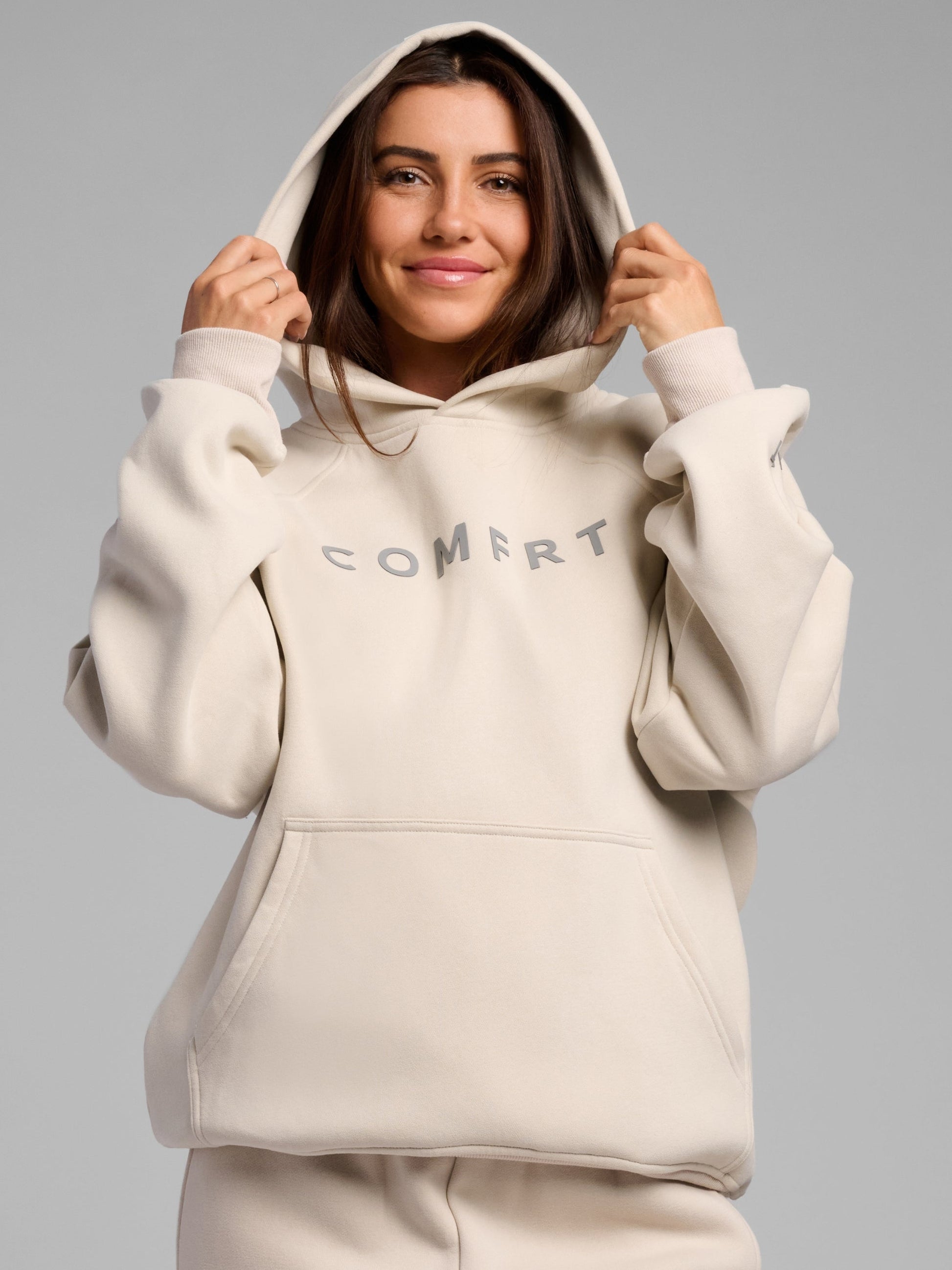 Comfrt Tranquil Hoodie Unisex Gewichtet Oversized Entspannend Komfort
