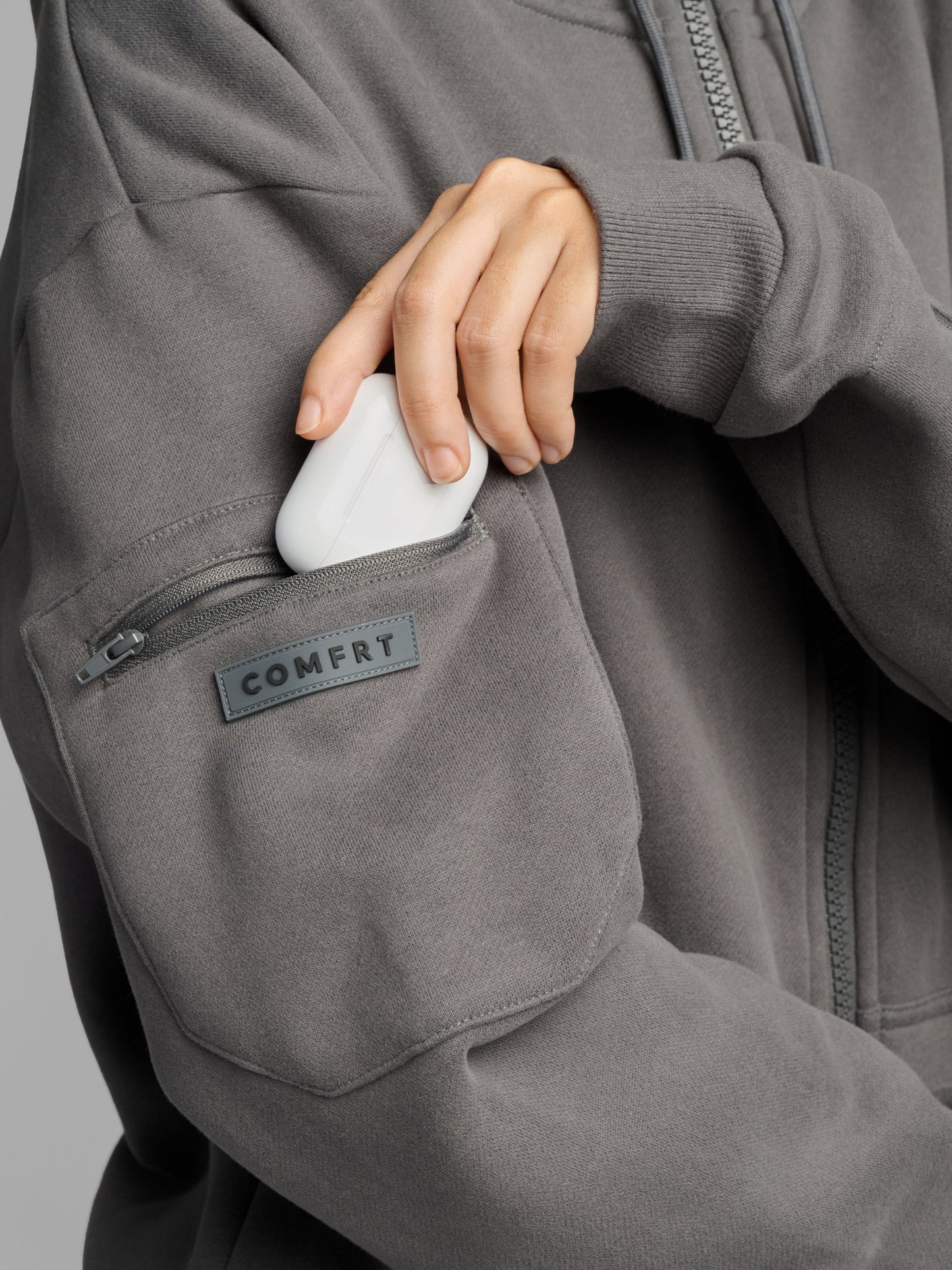 Comfrt Airplane Mode Travel Zip Hoodie