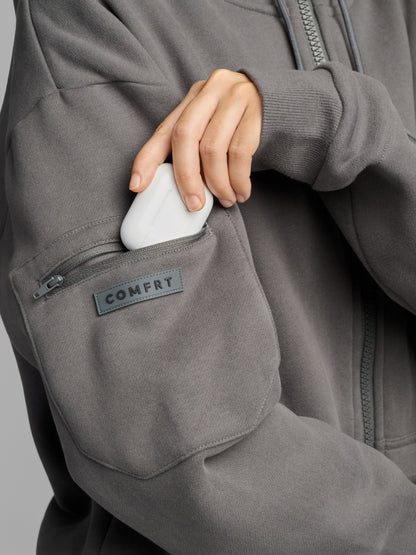 Comfrt Airplane Mode Travel Zip Hoodie