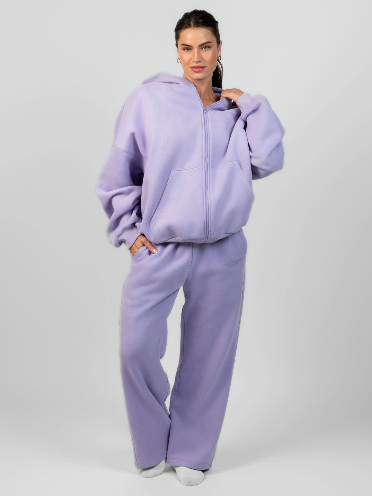 Comfrt Pastel Zip Hoodie CloudTouch Fleece
