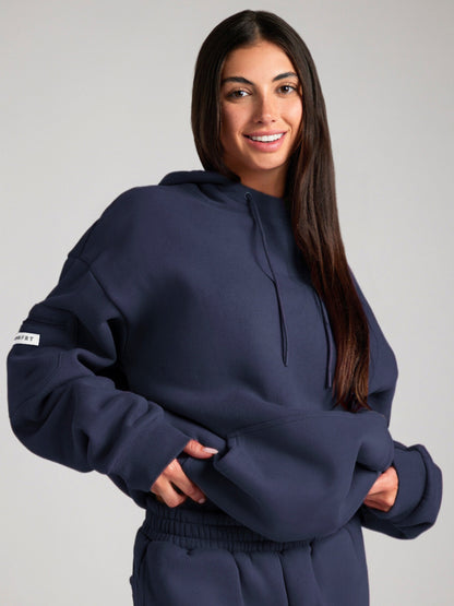 Comfrt Airplane Mode Travel Hoodie mit integrierter Augenmaske