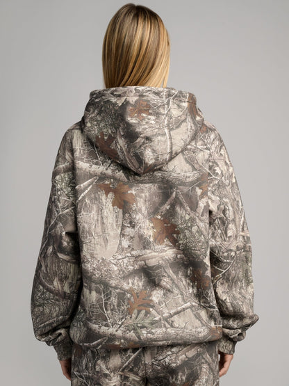 Comfrt Camo Zip Hoodie CloudTouch Fleece Oversized Unisex