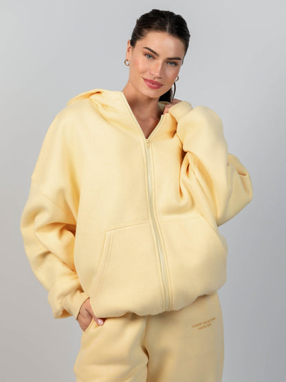 Comfrt Pastel Zip Hoodie CloudTouch Fleece