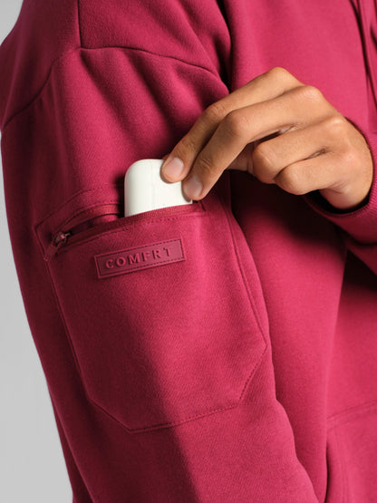 Comfrt Airplane Mode Travel Hoodie Heavyweight Fleece