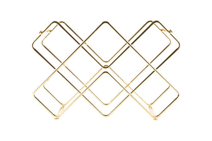 Luxusbetten24 Selio Weinregal aus Eisen Gold