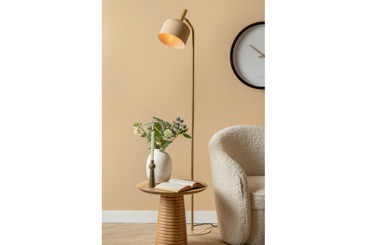 Luxusbetten24 Norex Stehlampe aus Eisen mit Emaille Beschichtung