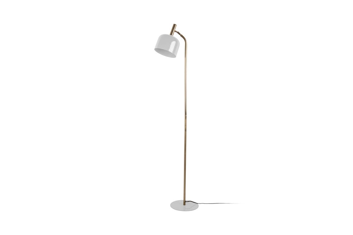 Luxusbetten24 Norex Stehlampe aus Eisen mit Emaille Beschichtung